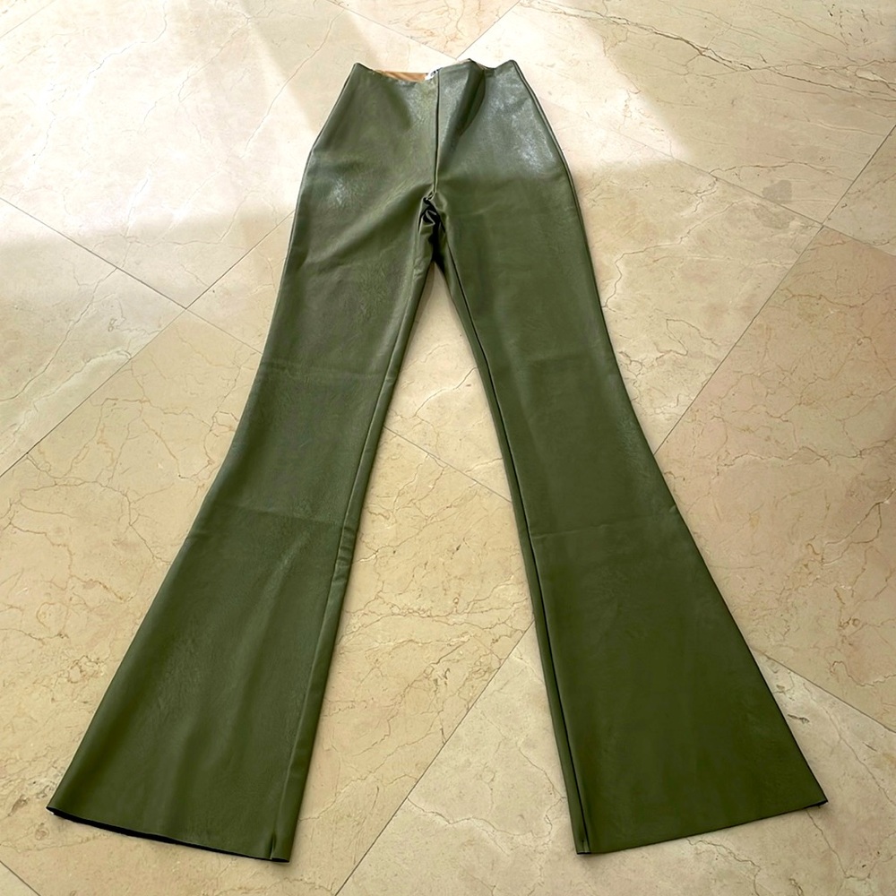 NWT STEVE MADDEN FAUX LEATHER BOOTCUT PANTS